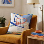 Peach Basket Throw Pillow - Hillcroft Home