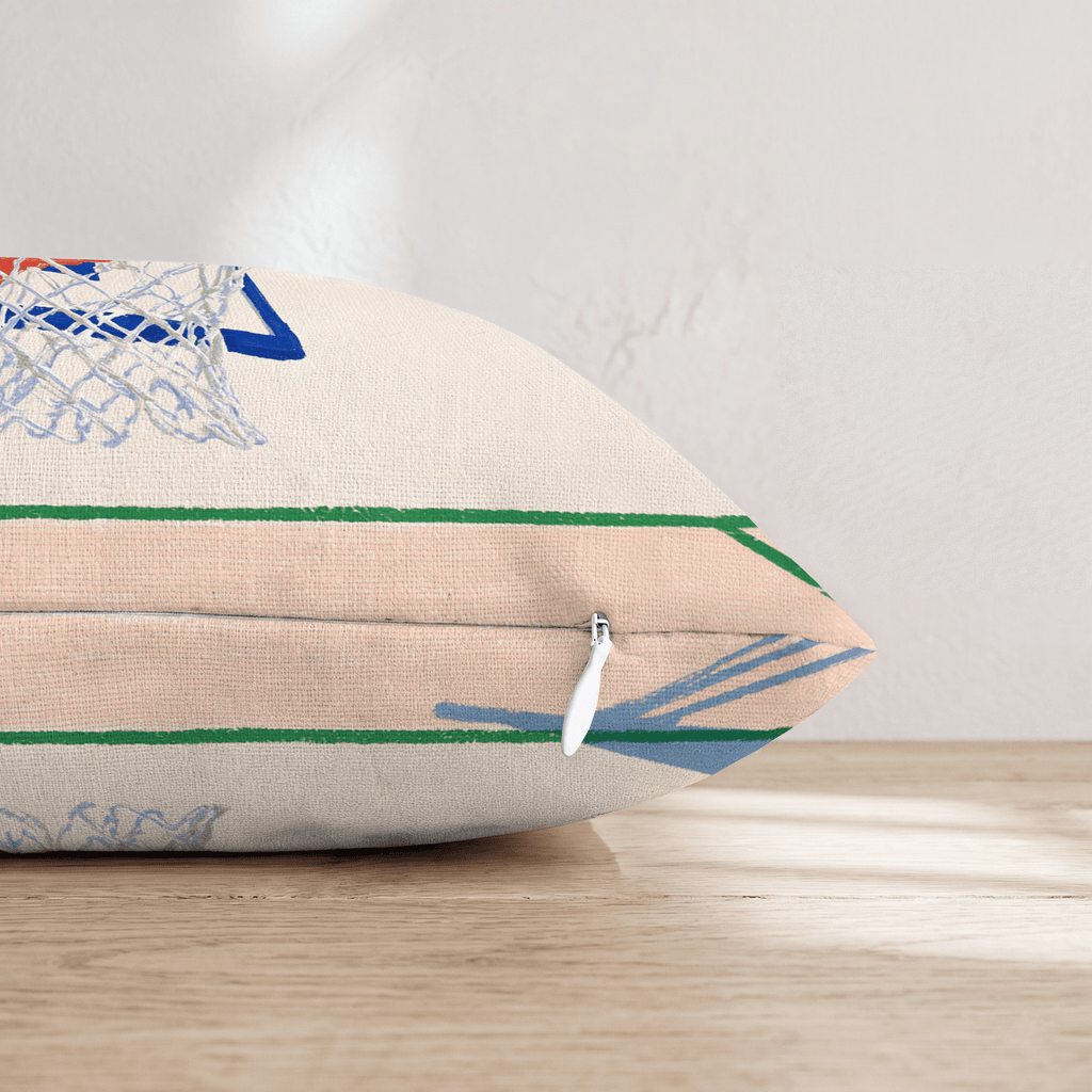 Peach Basket Throw Pillow - Hillcroft Home