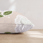 Peach Pretty Damask Throw Pillow - Hillcroft Home