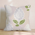 Peach Pretty Damask Throw Pillow - Hillcroft Home