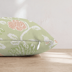 Peacock Garden Throw Pillow - Hillcroft Home