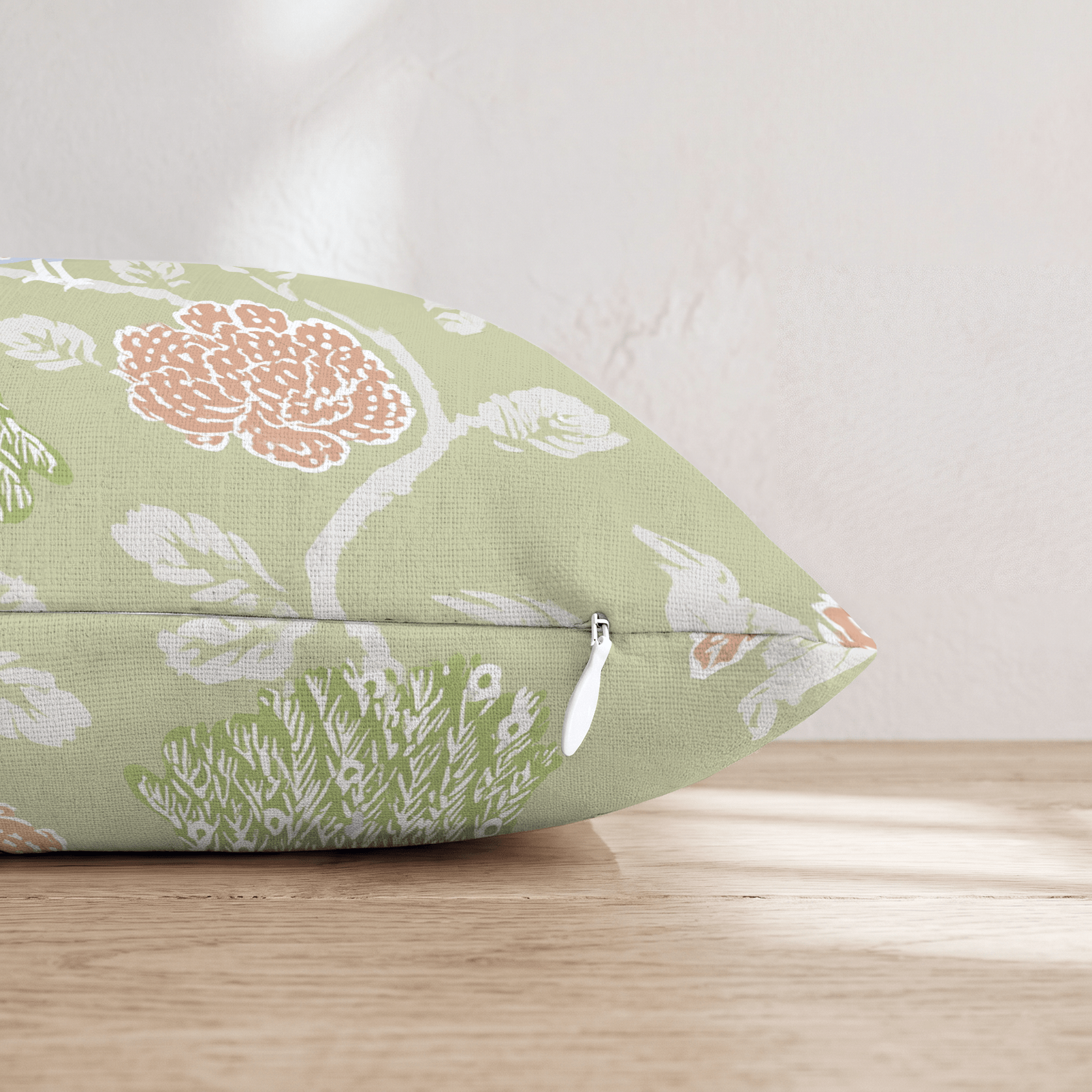 Peacock Garden Throw Pillow - Hillcroft Home