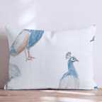 Peacock Season Throw Pillow - Hillcroft Home