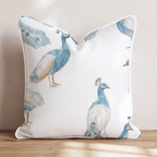 Peacock Season Throw Pillow - Hillcroft Home