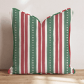 Pearl Garland Stripe Throw Pillow throw pillow - Hillcroft Home
