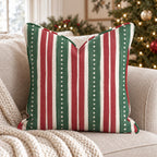 Pearl Garland Stripe Throw Pillow throw pillow - Hillcroft Home