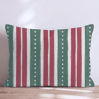 Pearl Garland Stripe Throw Pillow throw pillow - Hillcroft Home
