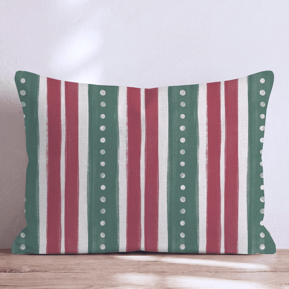 Pearl Garland Stripe Throw Pillow throw pillow - Hillcroft Home