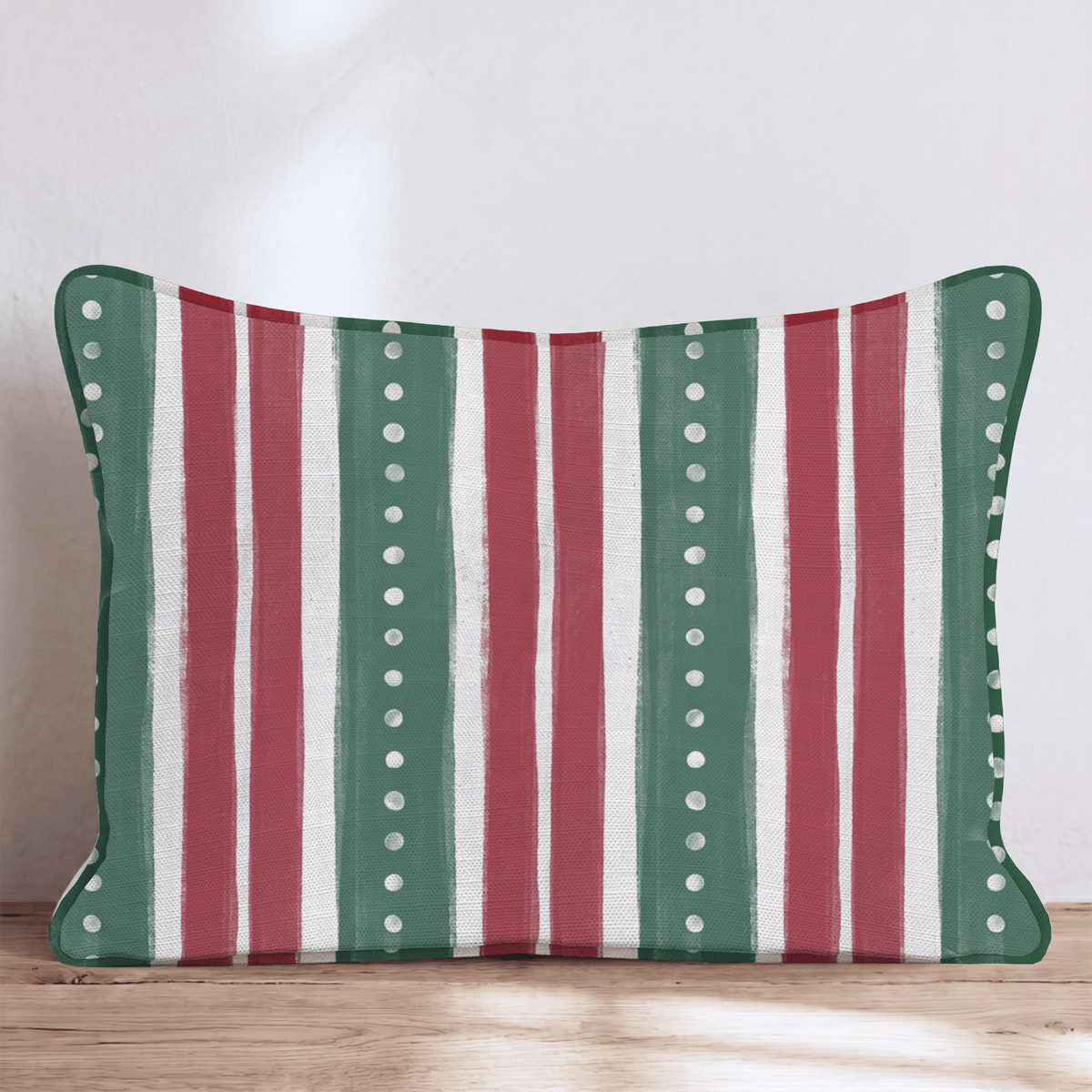 Pearl Garland Stripe Throw Pillow throw pillow - Hillcroft Home