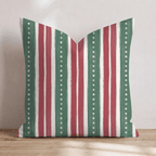 Pearl Garland Stripe Throw Pillow throw pillow - Hillcroft Home