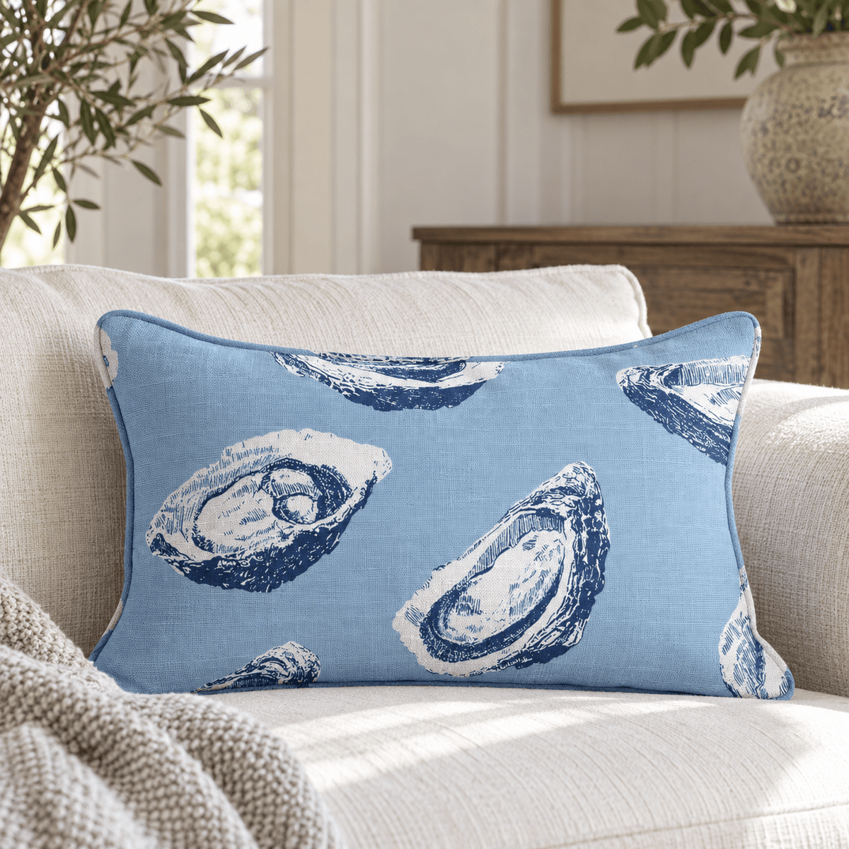 Pearly Throw Pillow throw pillow - Hillcroft Home