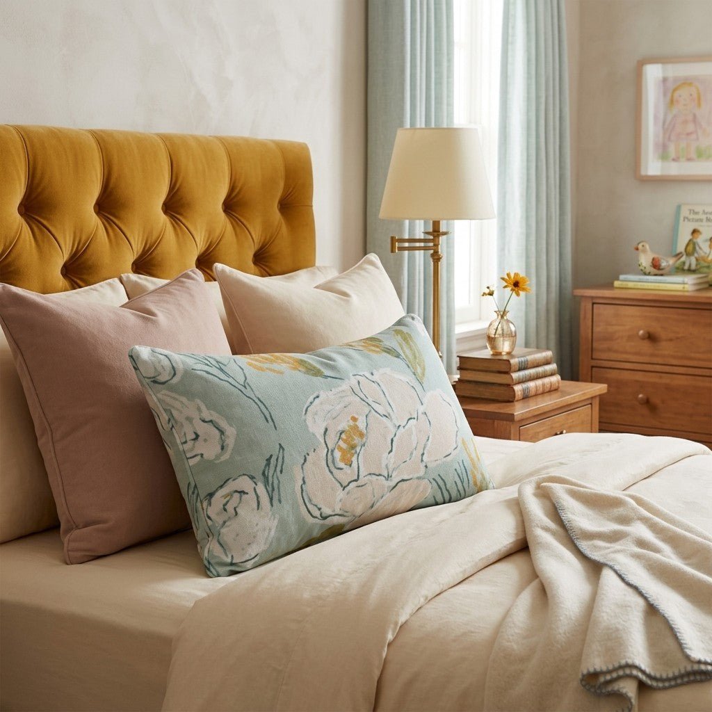 Pencil Petal Throw Pillow - Hillcroft Home