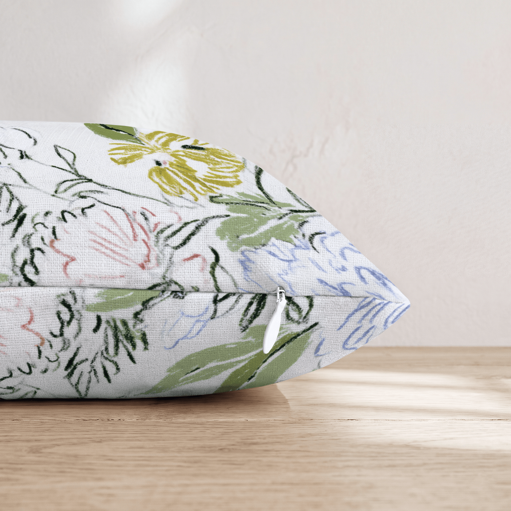 Pencil Petal Two Throw Pillow - Hillcroft Home