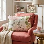 Pencil Petal Two Throw Pillow - Hillcroft Home