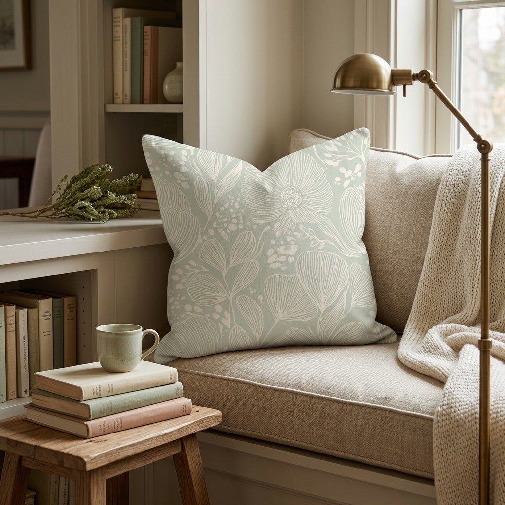 Pencil Pines Throw Pillow - Hillcroft Home