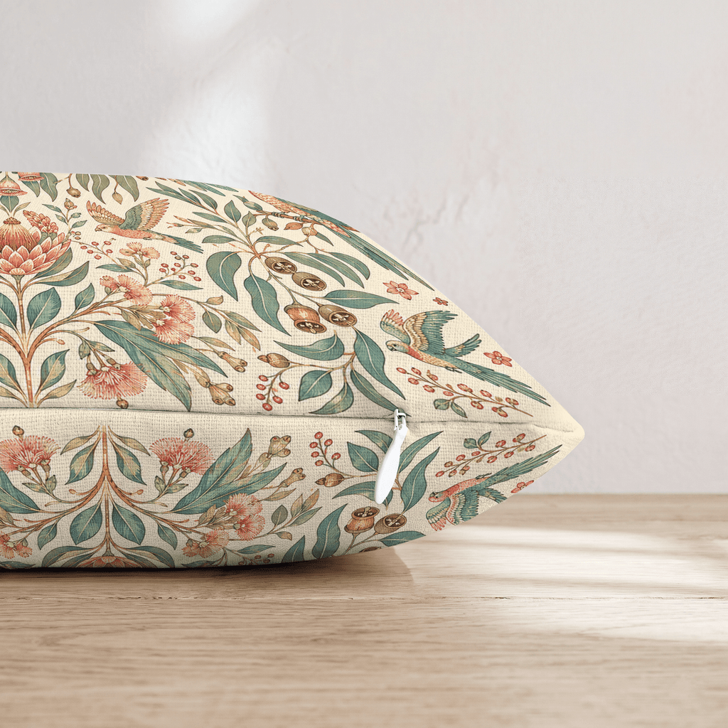 Penelope Parrot Throw Pillow - Hillcroft Home