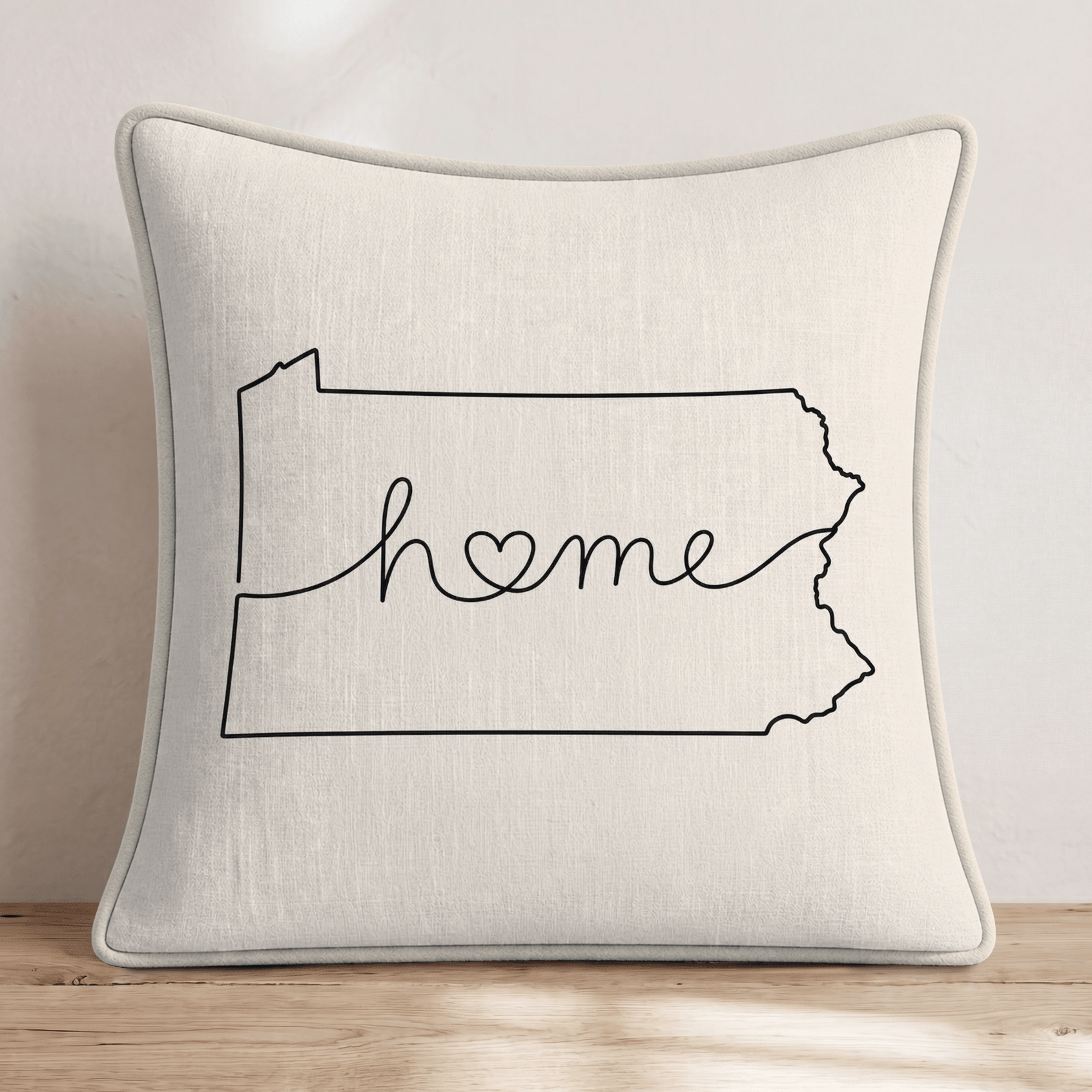 Pennsylvania Home Throw Pillow - Hillcroft Home
