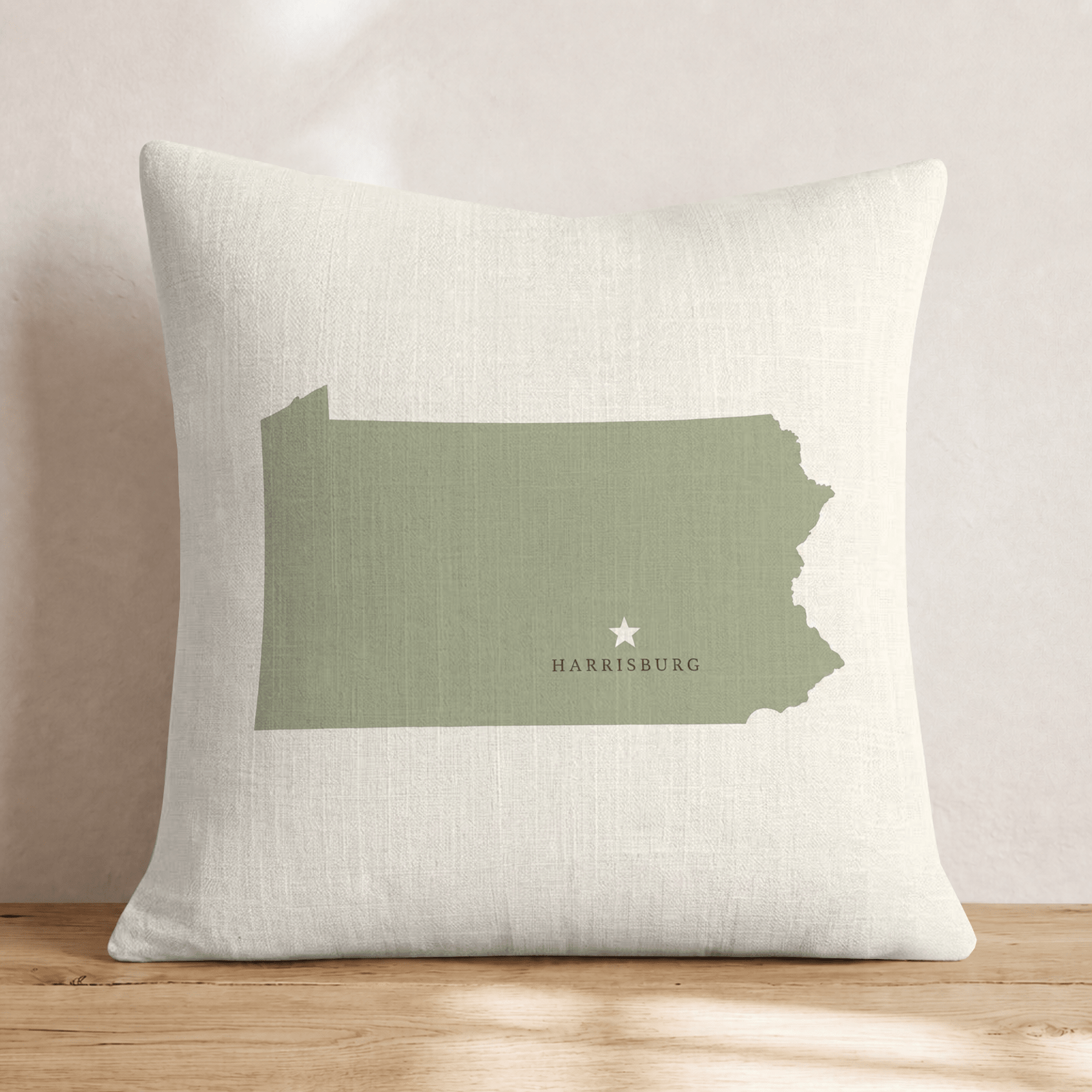 Pennsylvania State Capital Throw Pillow - Hillcroft Home