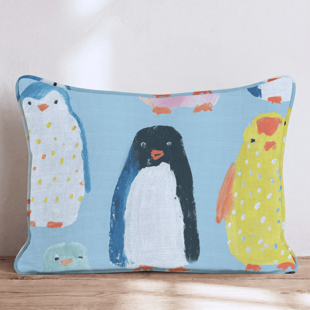 Pepper Penguins Throw Pillow - Hillcroft Home