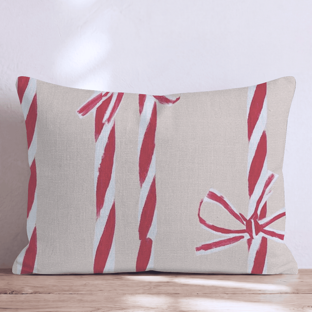 Peppermint String Throw Pillow - Hillcroft Home