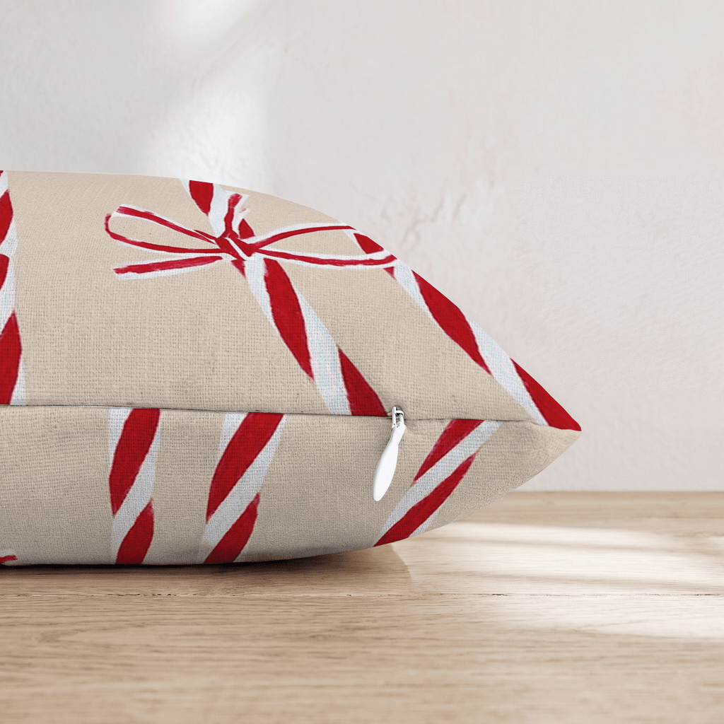 Peppermint String Throw Pillow - Hillcroft Home
