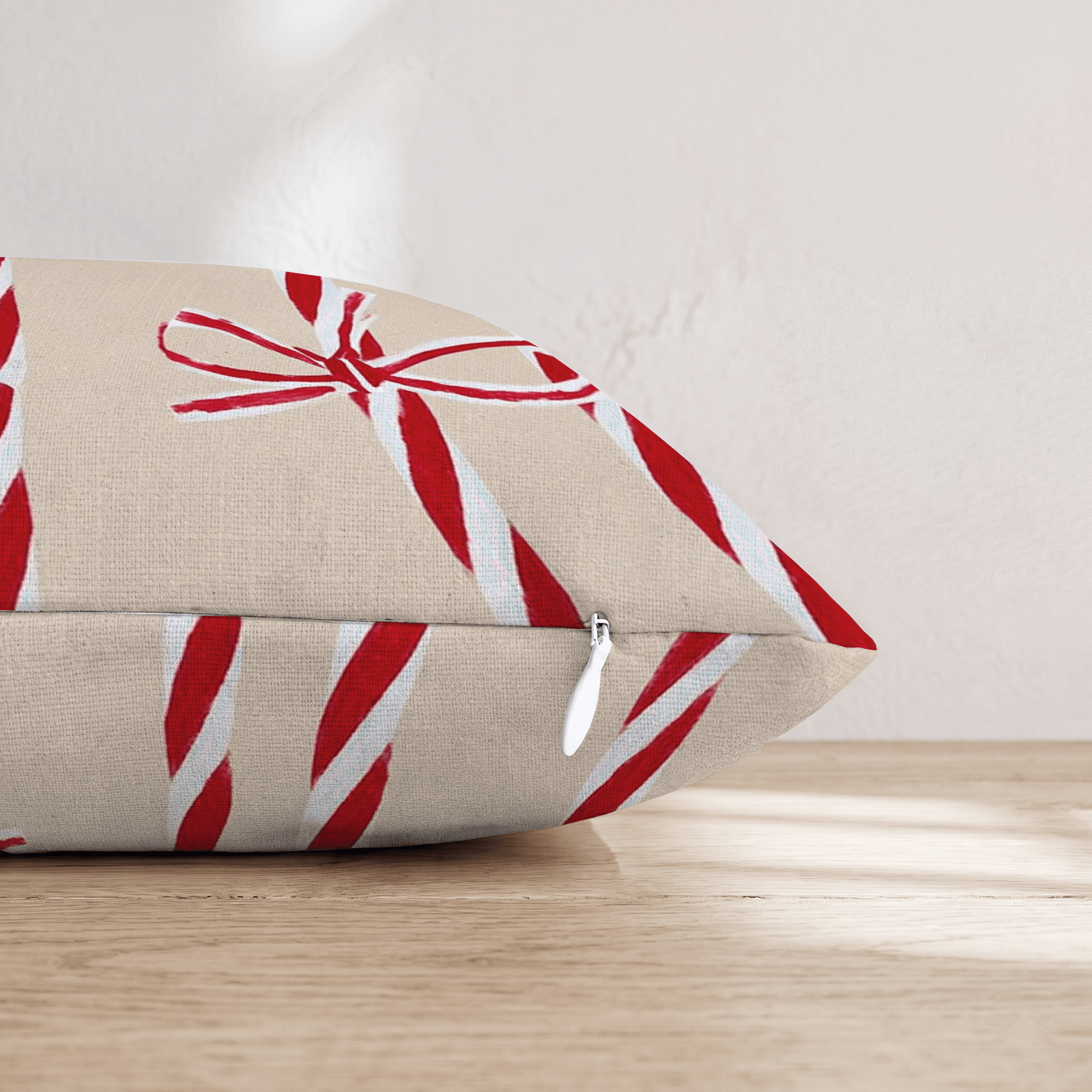 Peppermint String Throw Pillow - Hillcroft Home