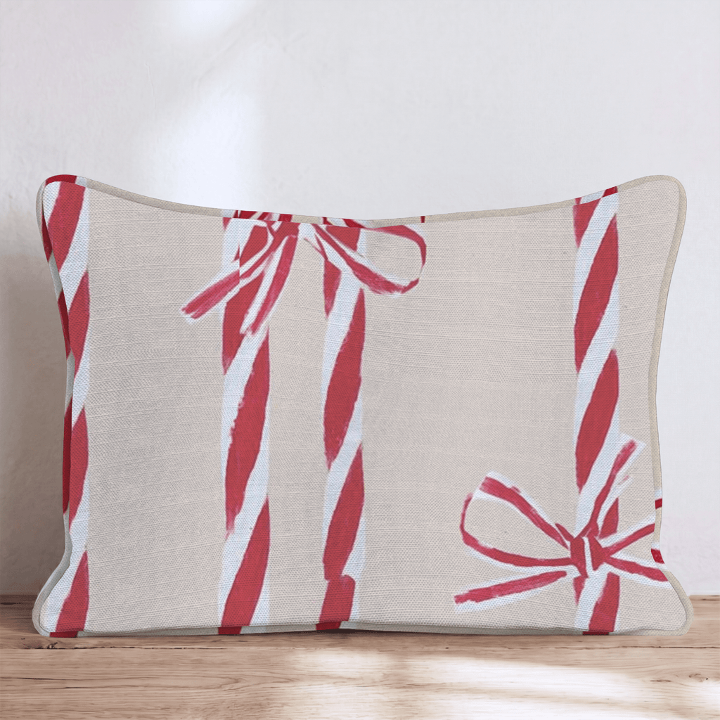 Peppermint String Throw Pillow - Hillcroft Home