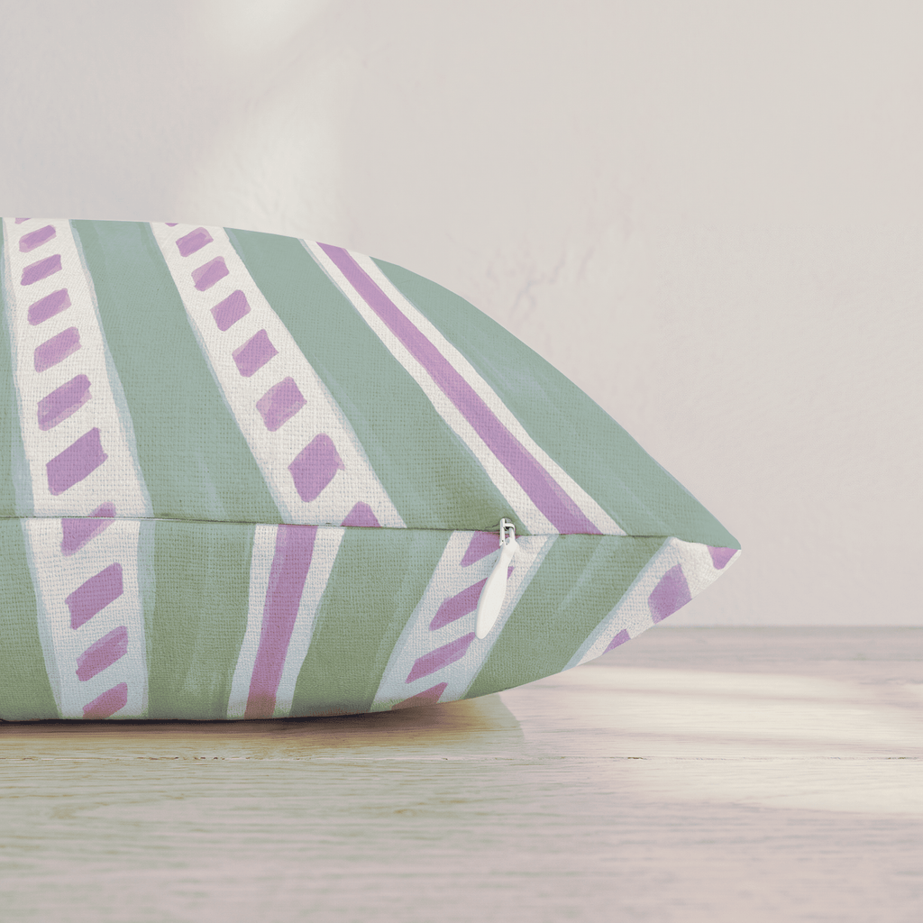 Peppermint Twist Orchid Throw Pillow throw pillow - Hillcroft Home