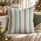 Peppermint Twist Orchid Throw Pillow throw pillow - Hillcroft Home