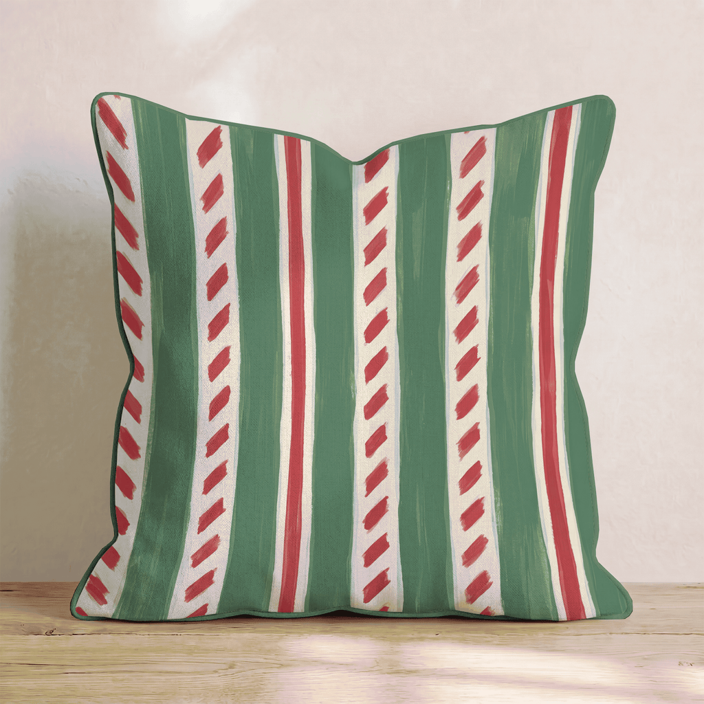 Peppermint Twist Sugar Throw Pillow throw pillow - Hillcroft Home