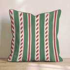 Peppermint Twist Sugar Throw Pillow throw pillow - Hillcroft Home