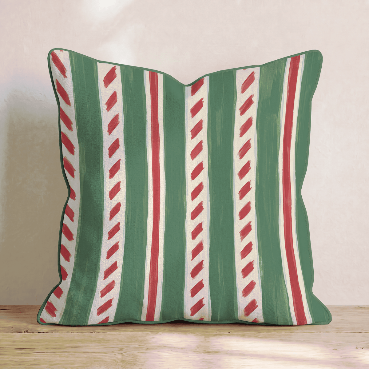 Peppermint Twist Sugar Throw Pillow throw pillow - Hillcroft Home