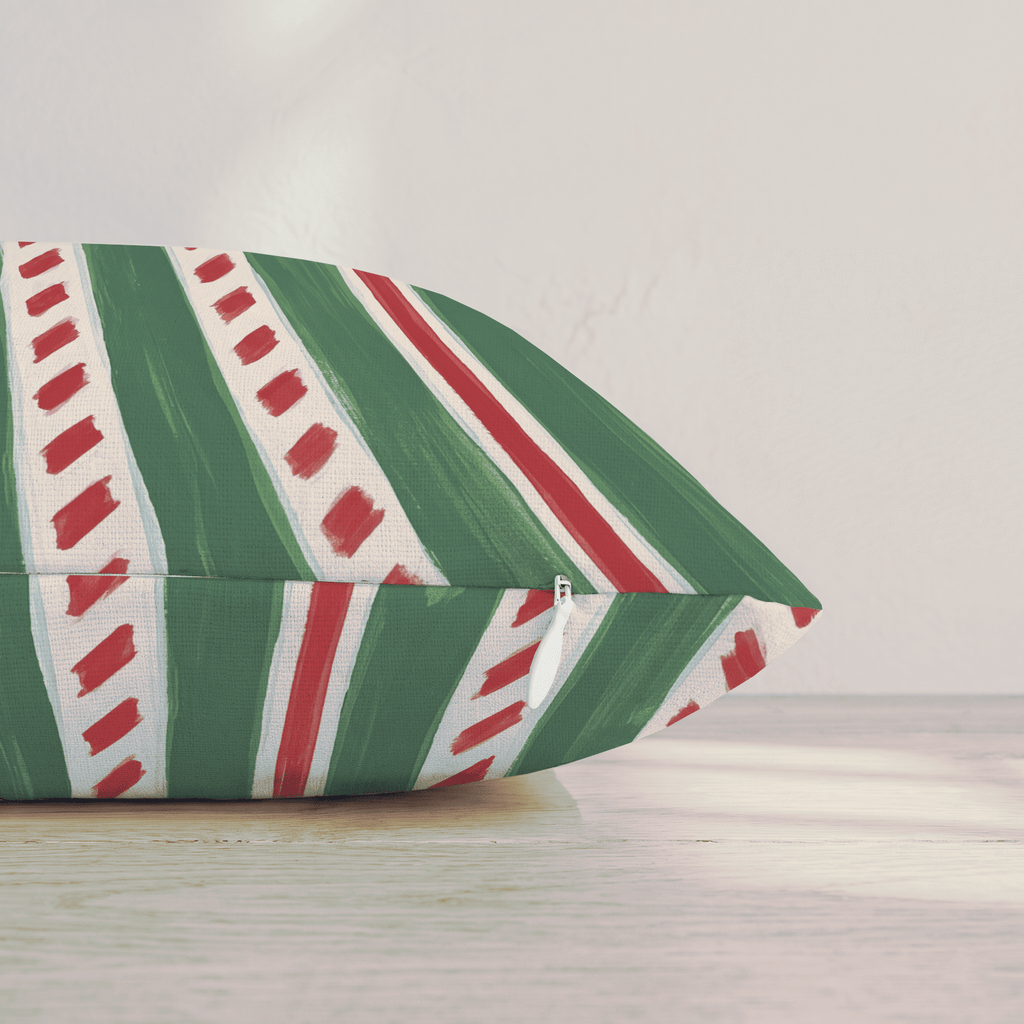 Peppermint Twist Sugar Throw Pillow throw pillow - Hillcroft Home
