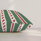 Peppermint Twist Sugar Throw Pillow throw pillow - Hillcroft Home