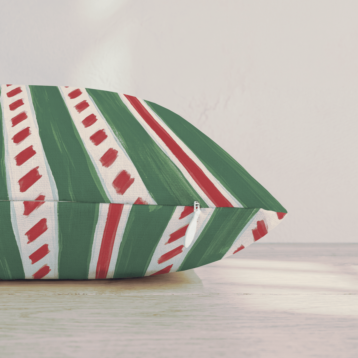 Peppermint Twist Sugar Throw Pillow throw pillow - Hillcroft Home