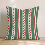 Peppermint Twist Sugar Throw Pillow throw pillow - Hillcroft Home