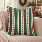 Peppermint Twist Sugar Throw Pillow throw pillow - Hillcroft Home