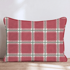 Peppermint Windowpane Ruby Throw Pillow throw pillow - Hillcroft Home