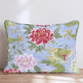 Periwinkle Dragons Throw Pillow - Hillcroft Home