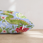 Periwinkle Dragons Throw Pillow - Hillcroft Home