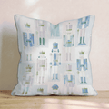 Periwinkle Nutcrackers Throw Pillow - Hillcroft Home