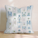 Periwinkle Nutcrackers Throw Pillow - Hillcroft Home
