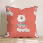Persian Fair Isle Sweater Throw Pillow - Hillcroft Home