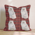 Persian Tartan Plaid Throw Pillow - Hillcroft Home