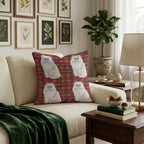 Persian Tartan Plaid Throw Pillow - Hillcroft Home
