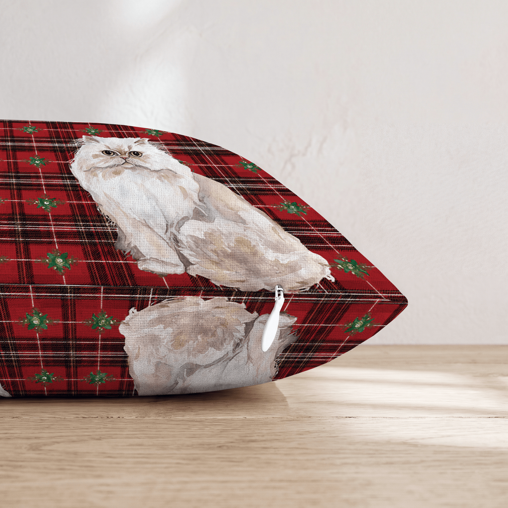 Persian Tartan Plaid Throw Pillow - Hillcroft Home