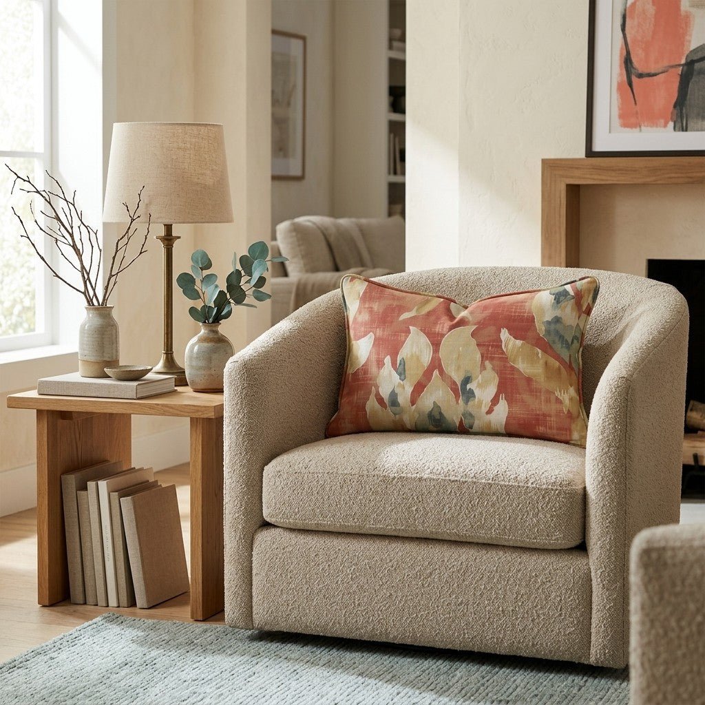 Persimmon & Circumstance Throw Pillow - Hillcroft Home