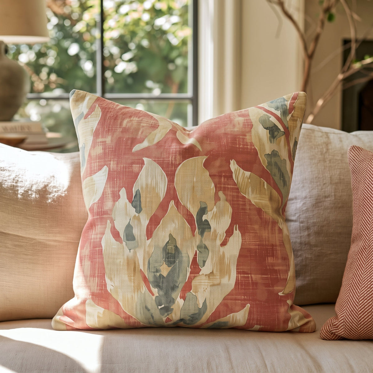 Persimmon & Circumstance Throw Pillow throw pillow - Hillcroft Home