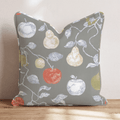 Persimmon Orchard Toile Throw Pillow - Hillcroft Home