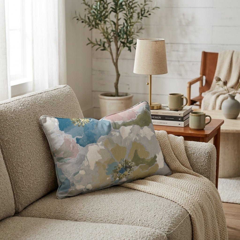 Petal Press Throw Pillow - Hillcroft Home